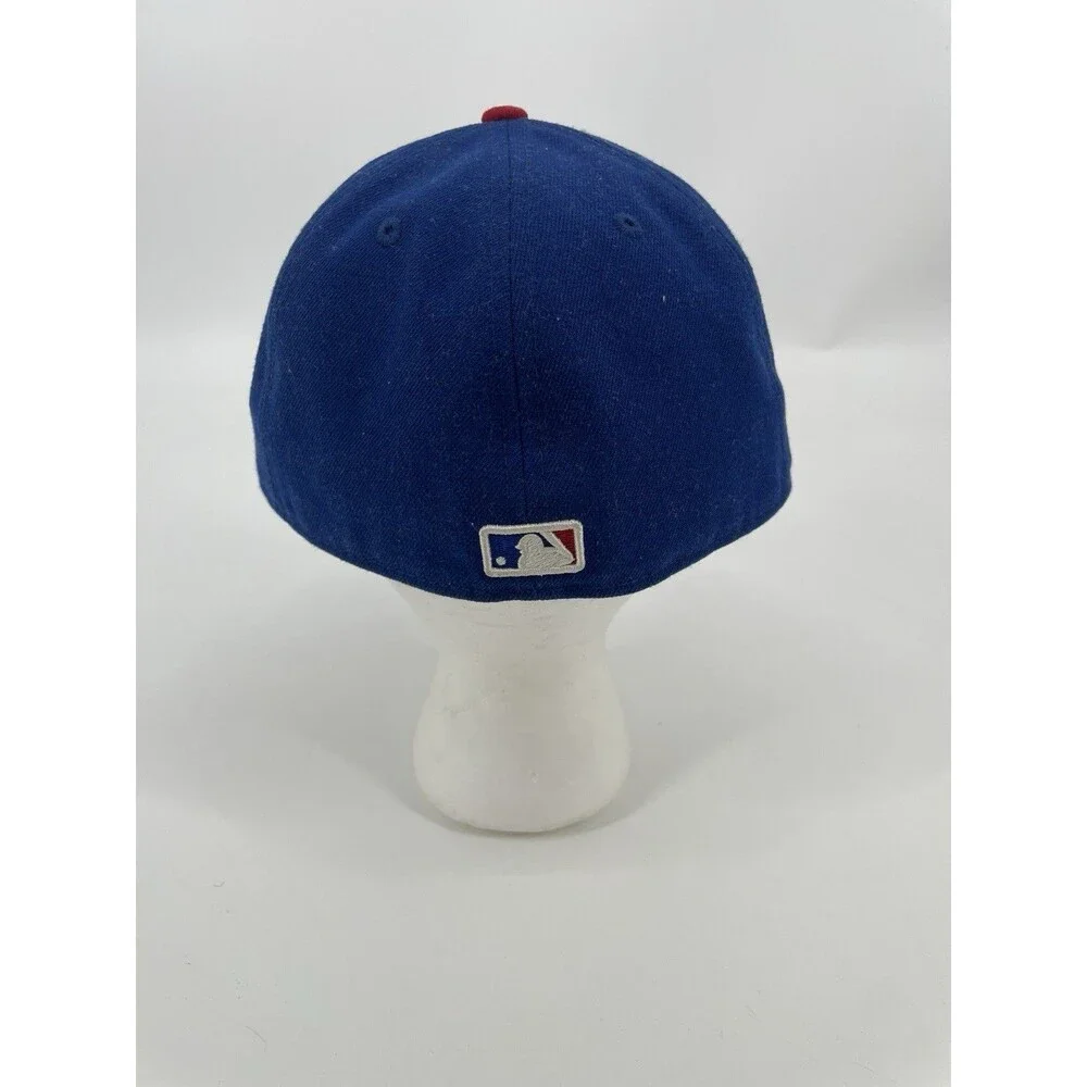 Chicago Cubs New Era 59Fifty Fitted Size 7 1/4 MLB Blue Cap Plain Logo - Picture 4 of 7